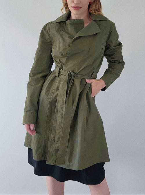 Multi Seam Trench - Khaki 4604