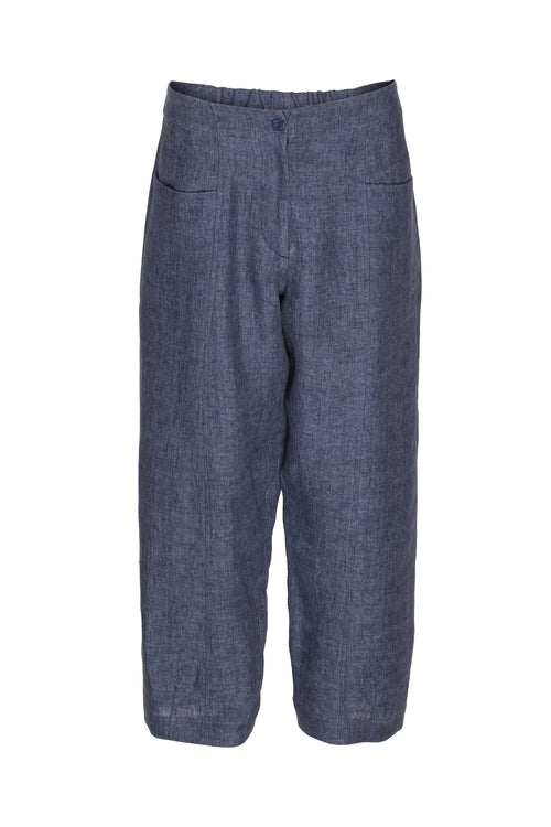 Hip Pocket Pant - Indigo Linen 9729