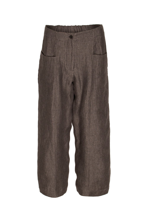 Hip Pocket Pant - Charcoal Linen 9727