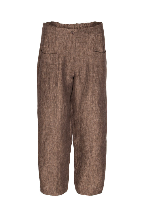 Hip Pocket Pant - Bark Linen 9730